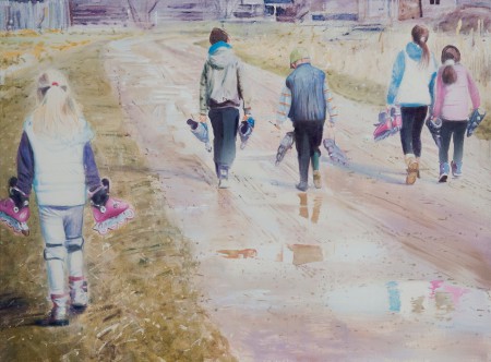 Görkorizni indulunk 110x150cm oéaj vászon